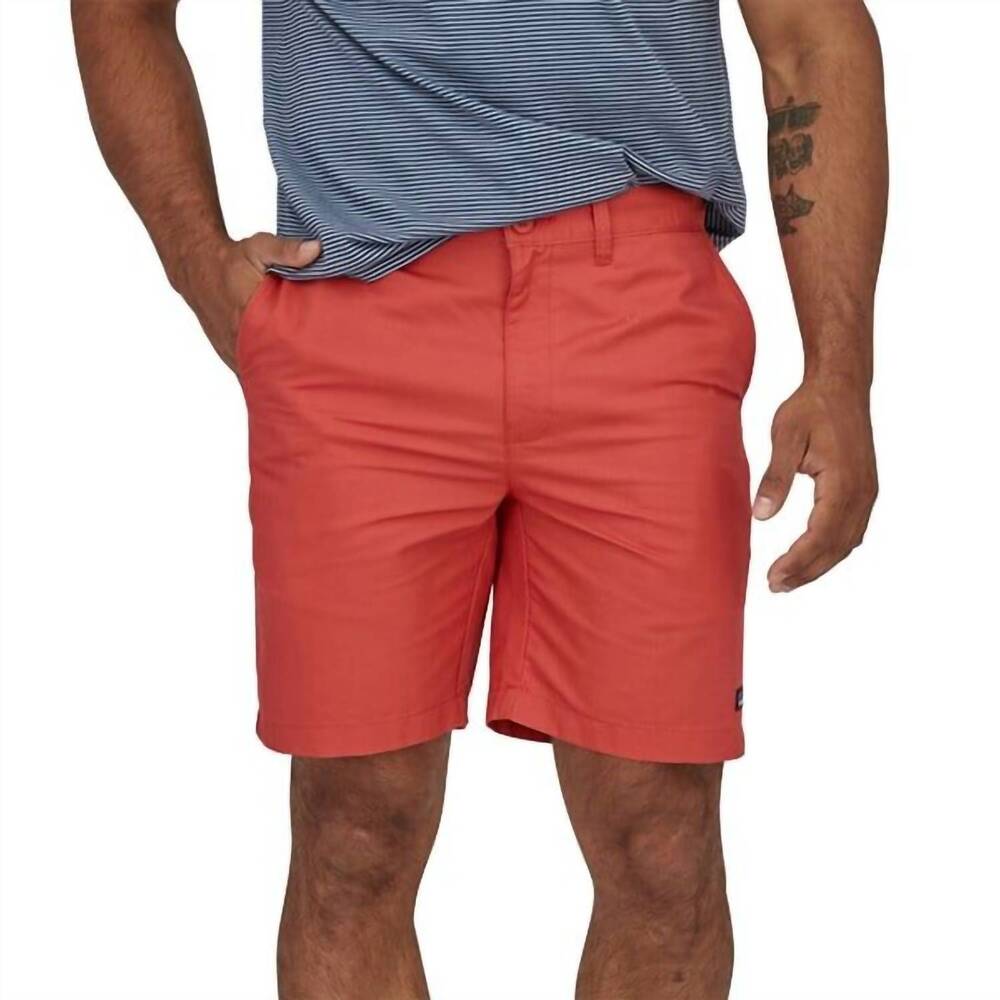 NEW PATAGONIA lightweight all wear hemp shorts in sumac red